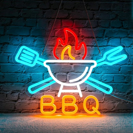 Restaurant Neon Sign for BBQ, Juice Bars & Noodle Shops