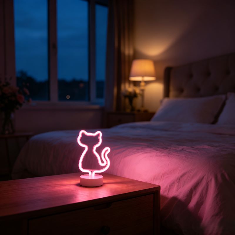 Desktop Neon Lights for Bedroom & Home Decor