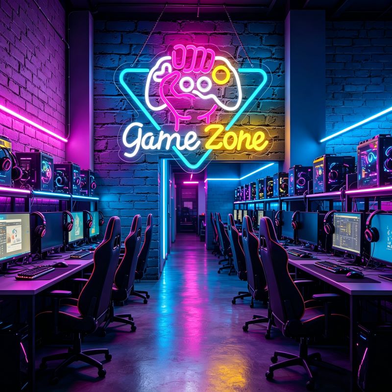 Multicolor Gaming Neon Sign for Game Rooms