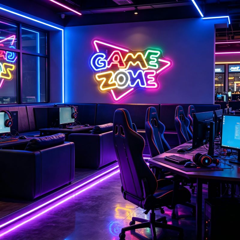 Multicolor Gaming Neon Sign for Game Rooms