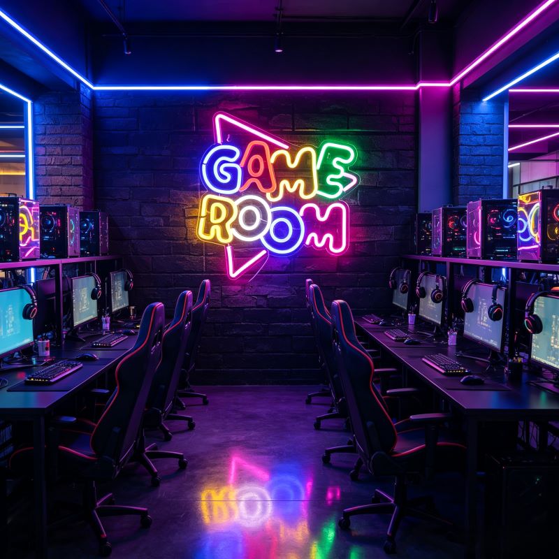 Multicolor Gaming Neon Sign for Game Rooms