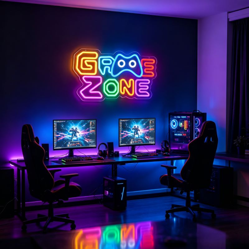 Multicolor Gaming Neon Sign for Game Rooms