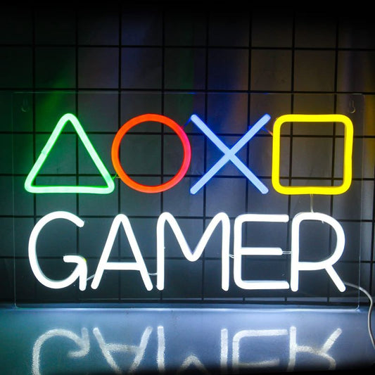 Colorful Game Zone Neon Sign for Gaming Rooms