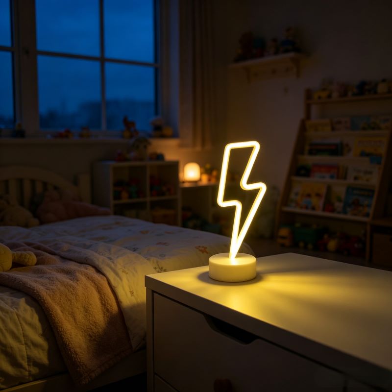 Fun-Shaped Desktop Neon Lights | Colorful & Playful Designs