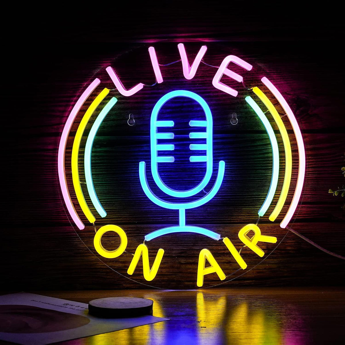 Creator Studio Neon Signs – Livestream & Podcast Decor