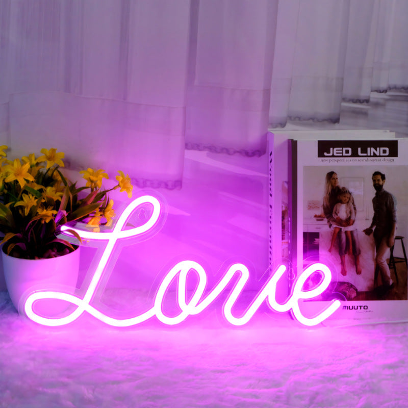 NeonSignLovePink