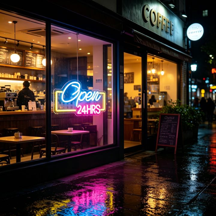 Colorful OPEN LED Neon Sign for Ratail & Storefronts