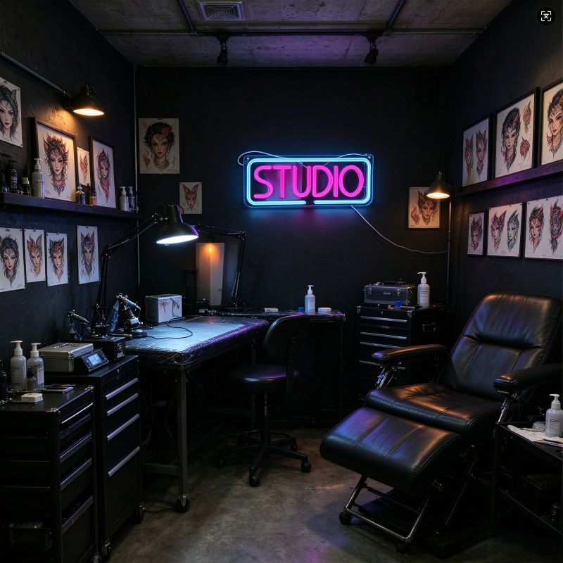 Creator Studio Neon Signs – Livestream & Podcast Decor