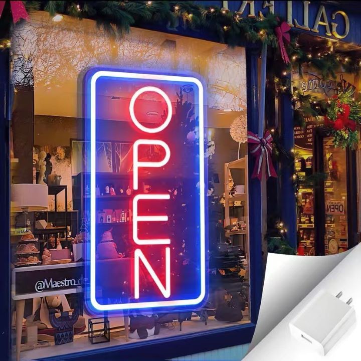 Colorful OPEN LED Neon Sign for Ratail & Storefronts