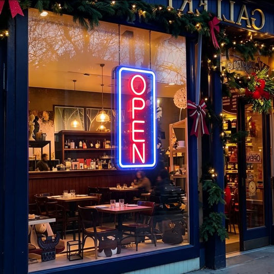 Colorful OPEN LED Neon Sign for Ratail & Storefronts