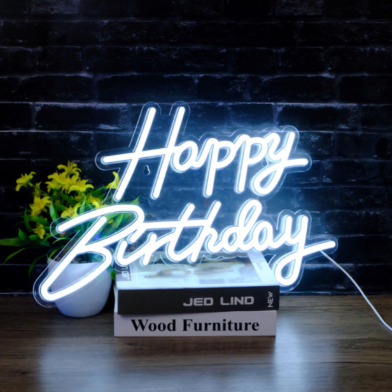 Custom Birthday Neon Sign for Party Decor & Backdrops